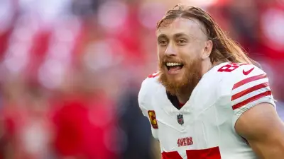49ers' George Kittle catches passes at Tight End University after historic contract extension