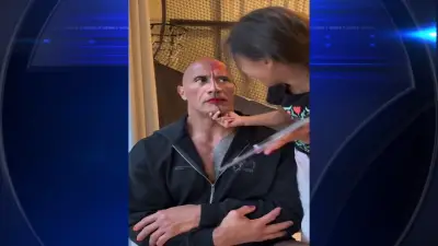 ‘Girl dad’ Dwayne Johnson gets a makeover from his daughter