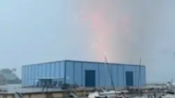 Mother Nature steals the show as lightning sets off Florida fireworks display