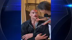 ‘Girl dad’ Dwayne Johnson gets a makeover from his daughter